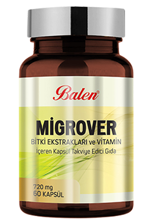 Balen Migrover Bitki Ekstraktları ve Vitamin İçeren Kapsül